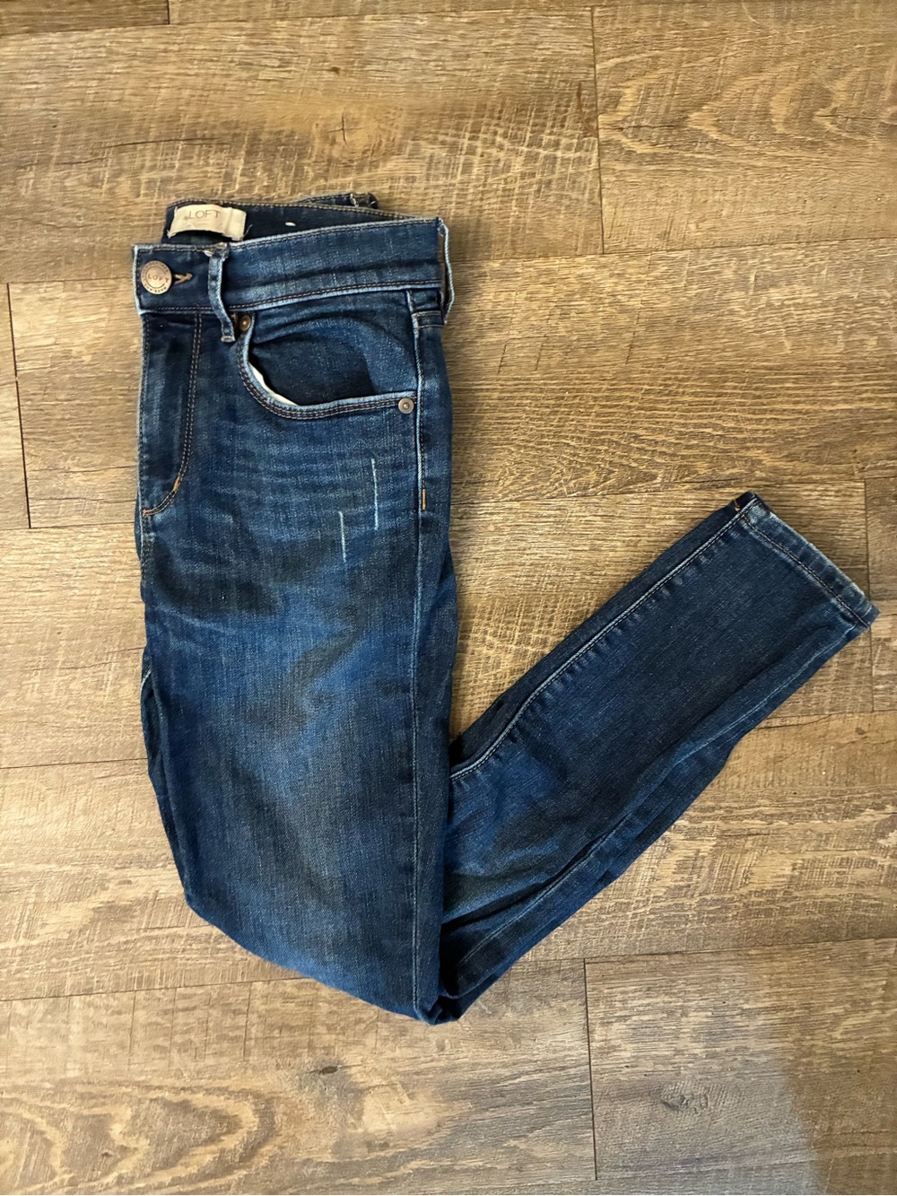 LOFT Classic Skinny Jeans in DarK Wash